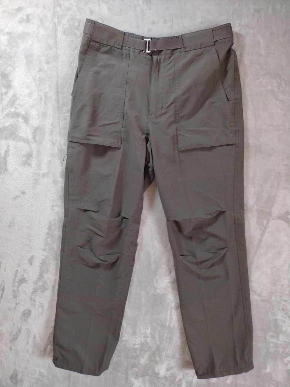 Rei Co-Op Hiking Pants Womens 34×30 Forest Green Buckle Snap Outdoor Gorpcore